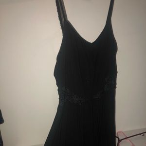 Black dress above the knee